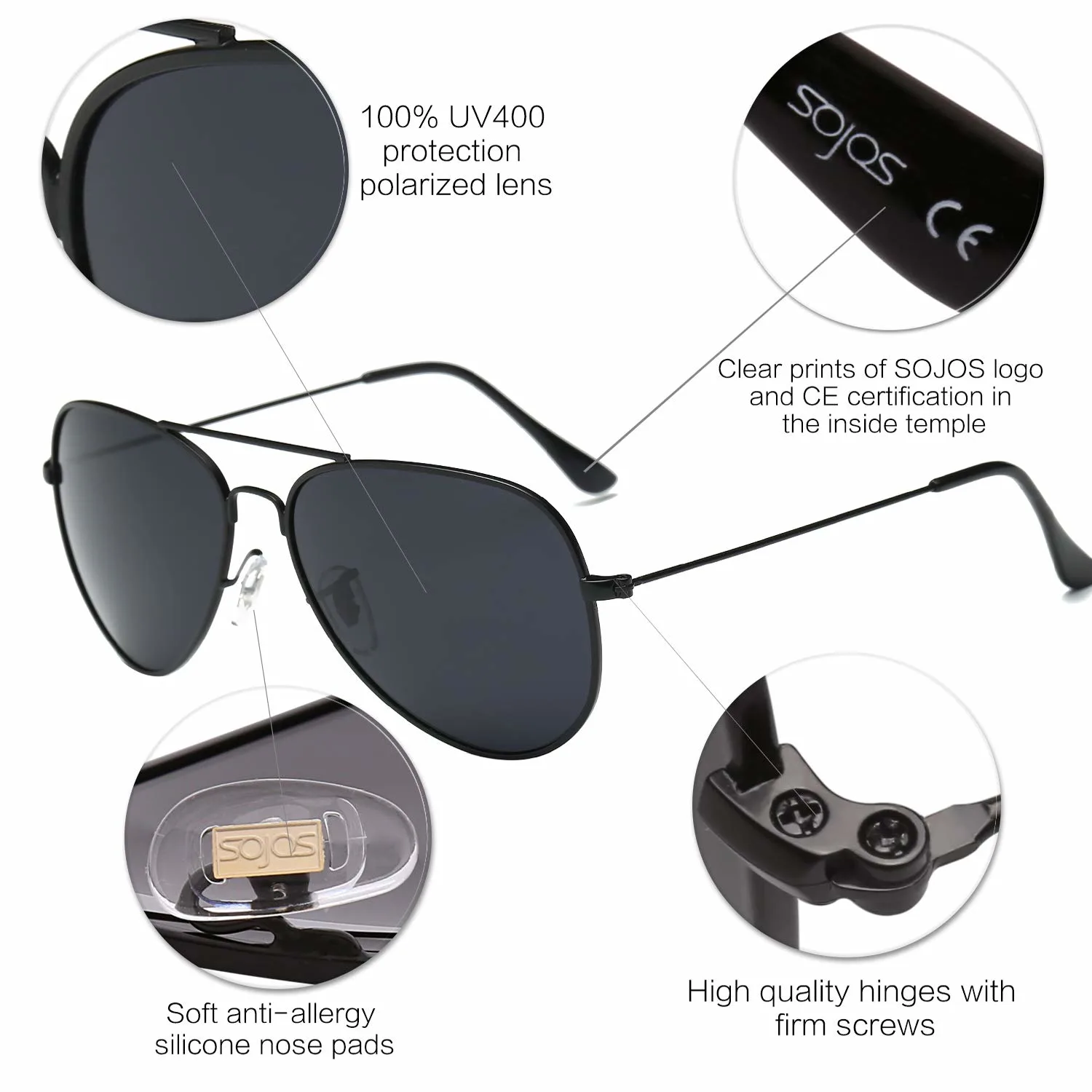 sojos aviator sunglasses 4