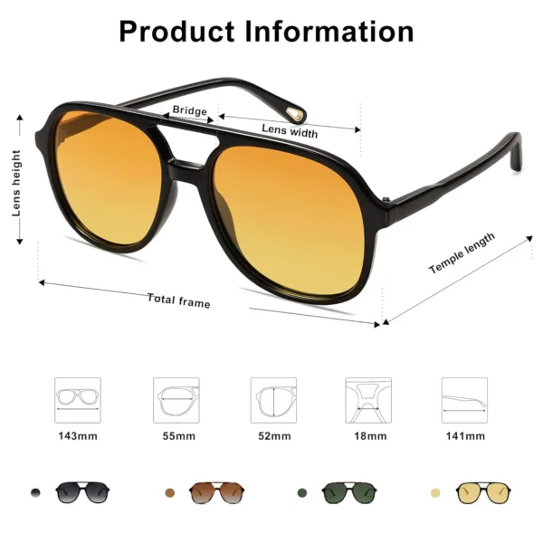 sojos retro polarized aviator 5