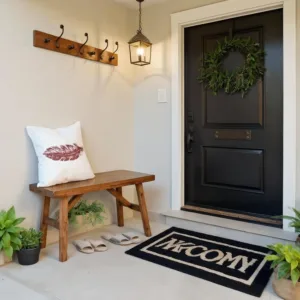 solid wood farmhouse bench 5