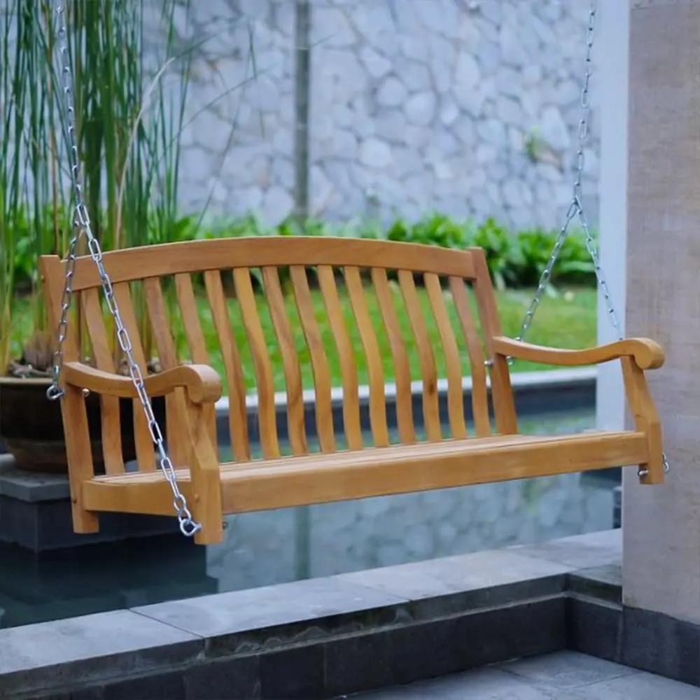 solid wood garden swing 1