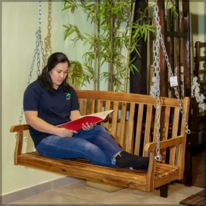 solid wood garden swing 2