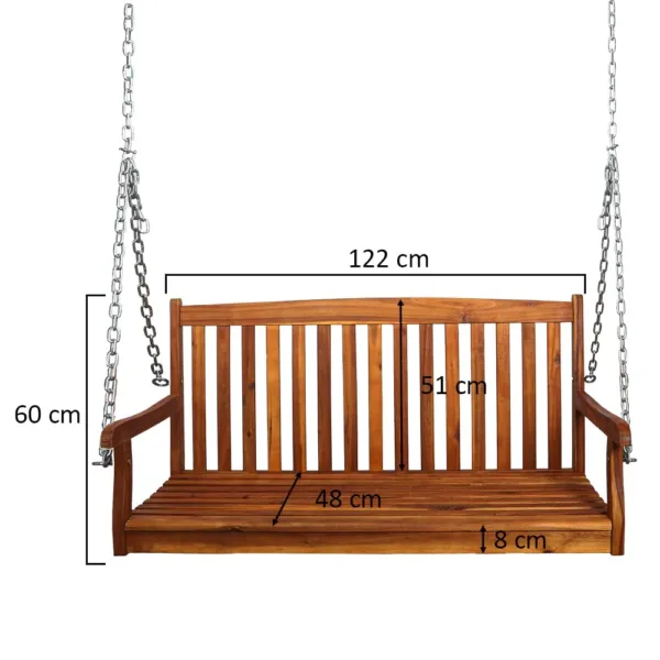 solid wood garden swing 3