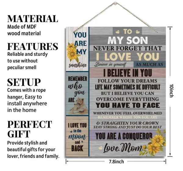 son gift wall decor 2