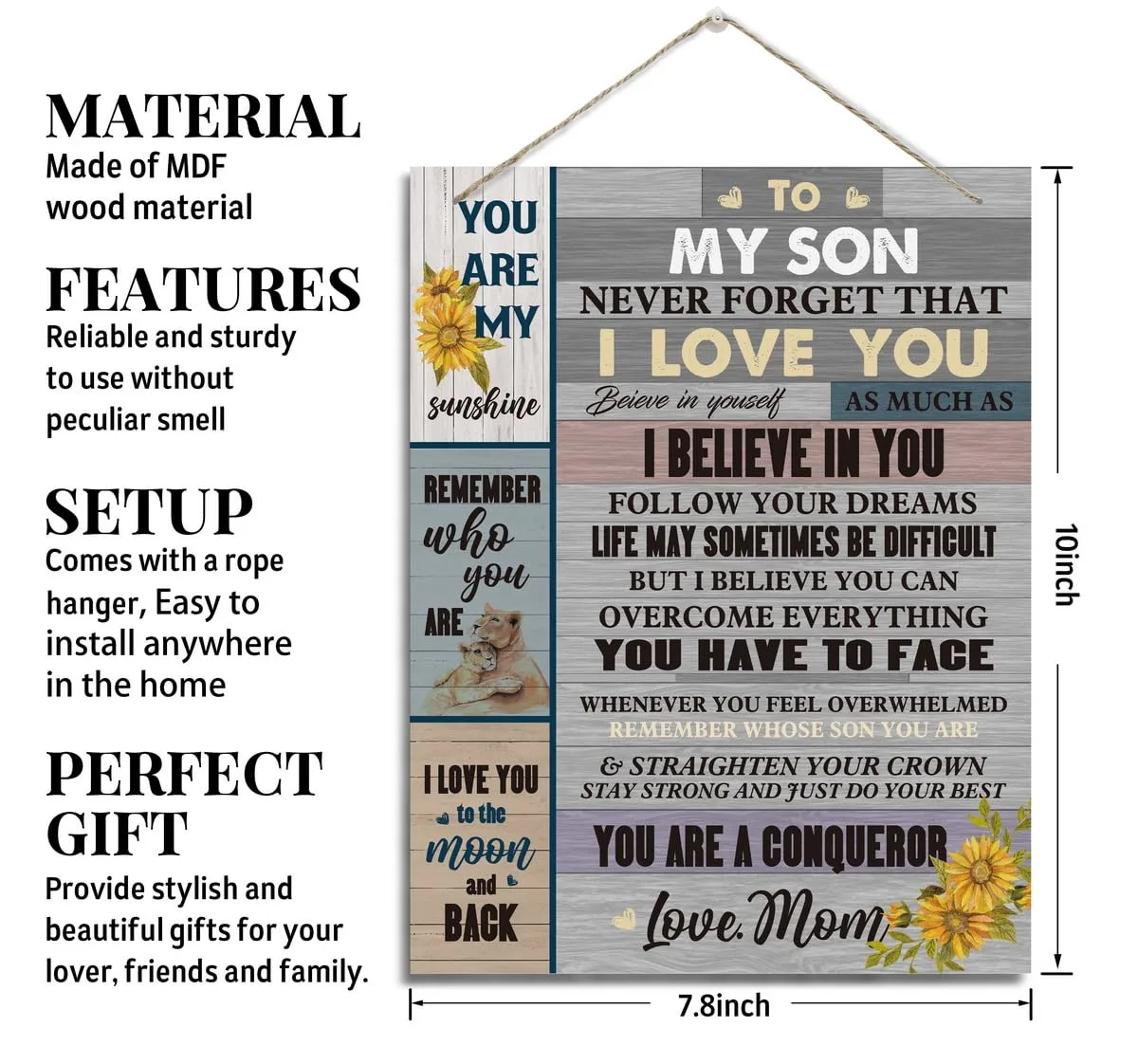 son gift wall decor 2