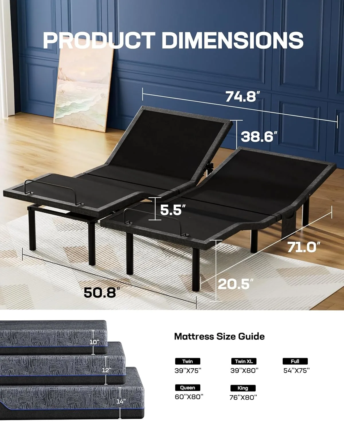 split king adjustable bed 2