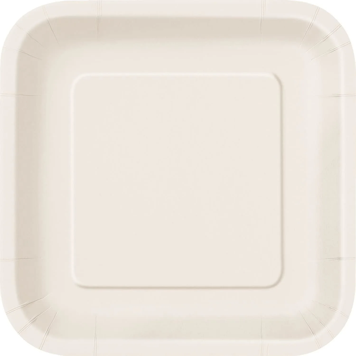square paper plates ivory 1