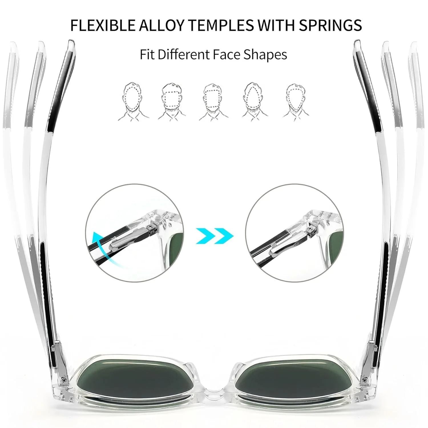 square sunglasses uv 4