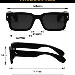 square sunglasses women men 6