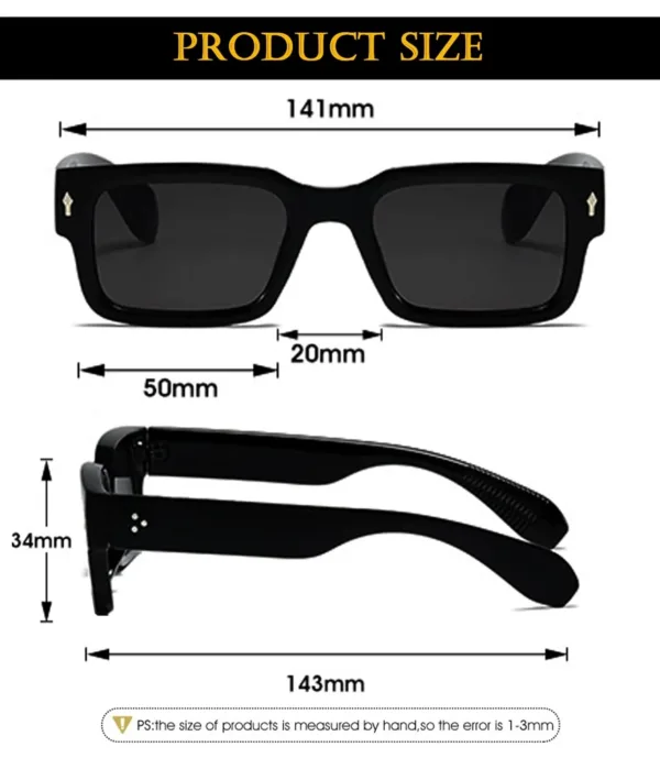 square sunglasses women men 6