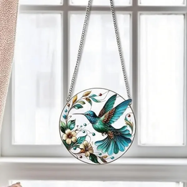 stained glass bird hanging 4