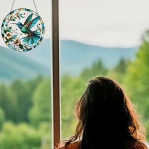 stained glass bird hanging 5
