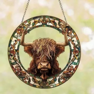 stained glass bird hanging 6