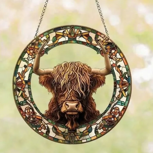 stained glass bird hanging 6