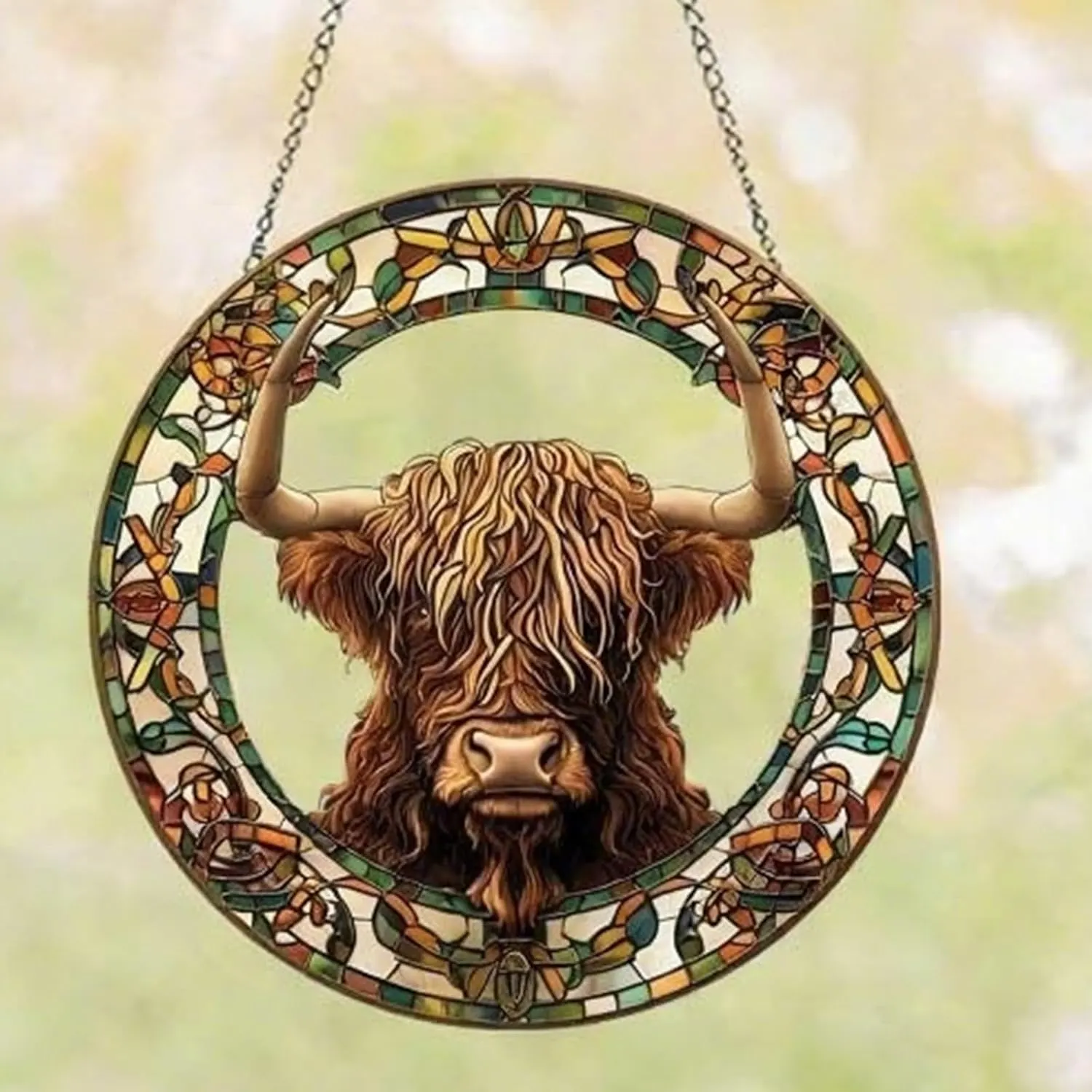 stained glass bird hanging 6