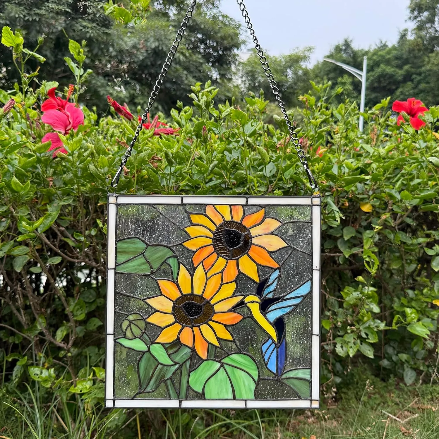 stained glass sunflower 3