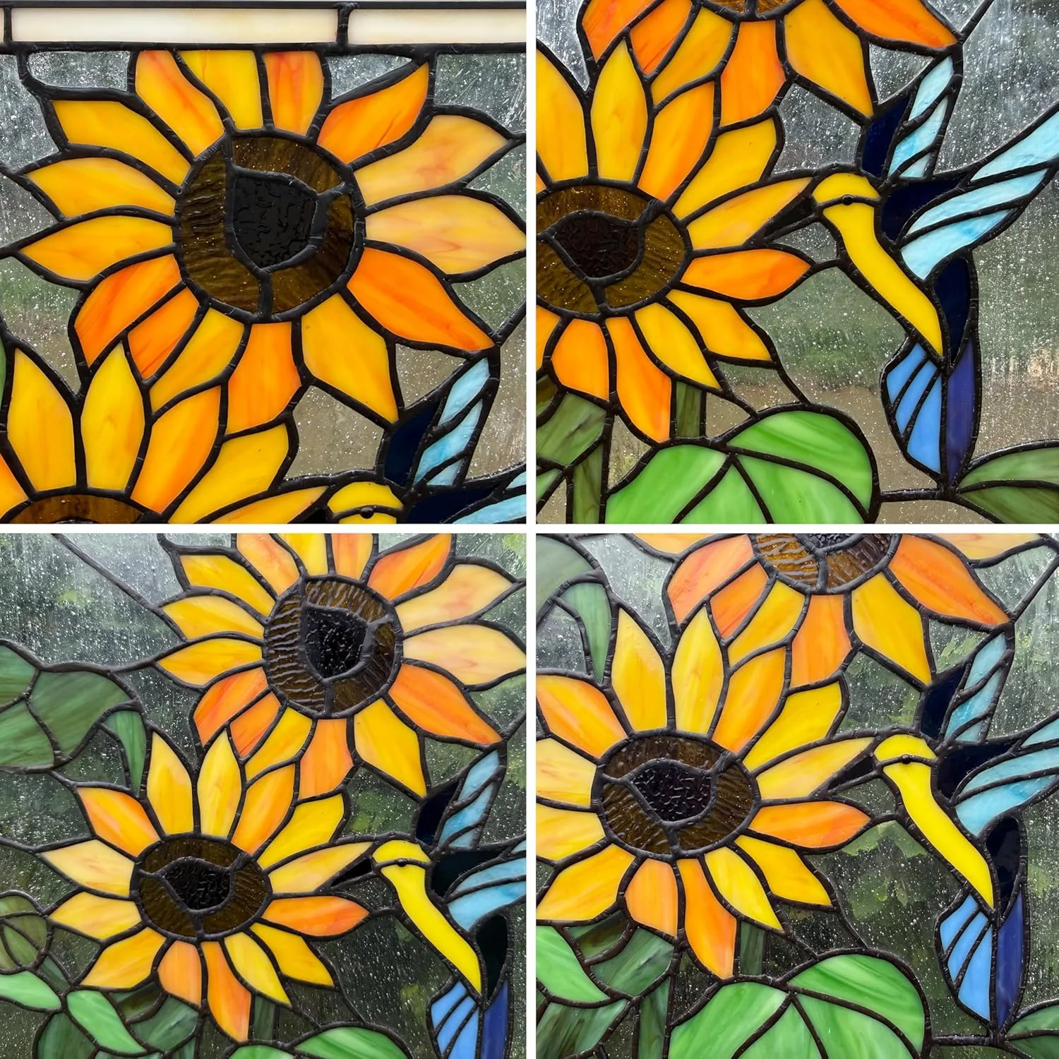 stained glass sunflower 4