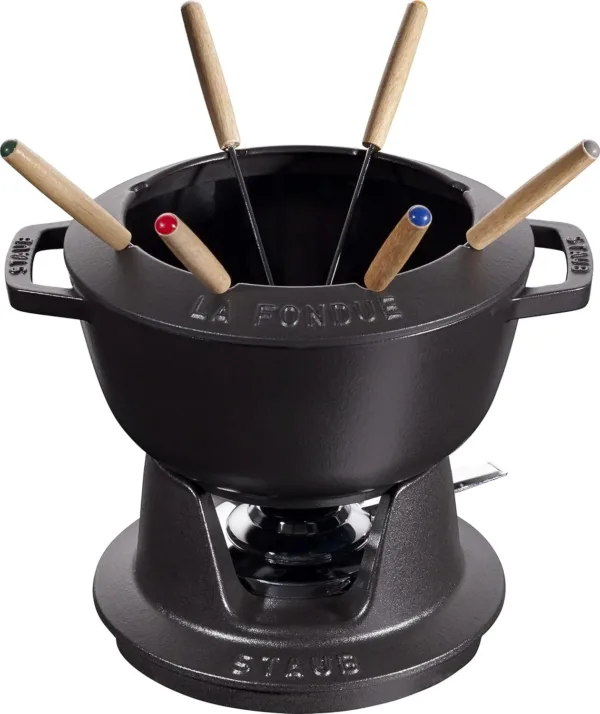 staub fondue set forks 1