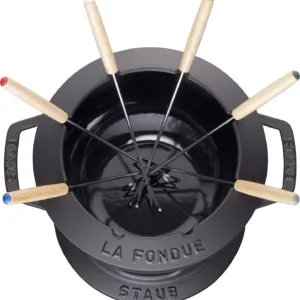 staub fondue set forks 2
