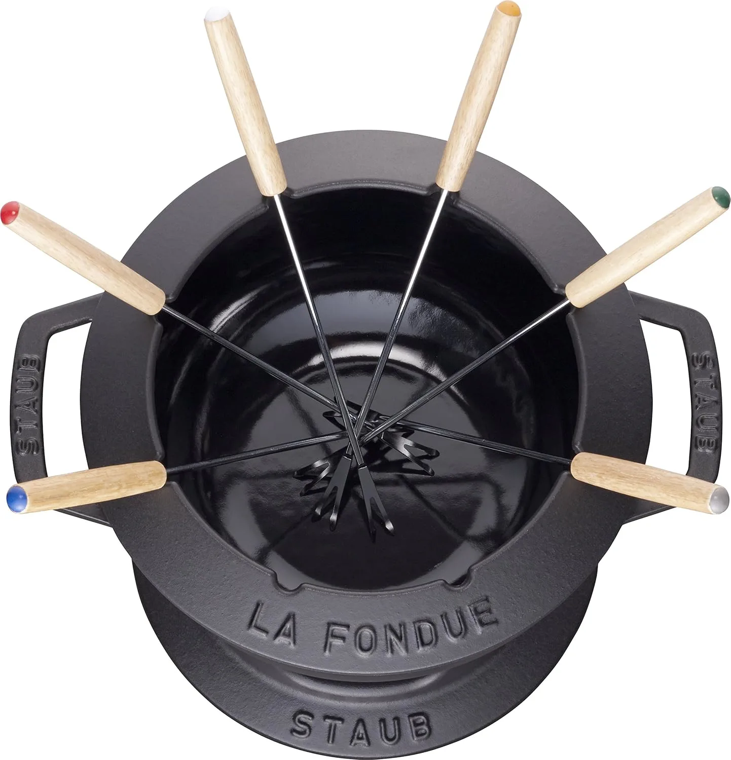 staub fondue set forks 2