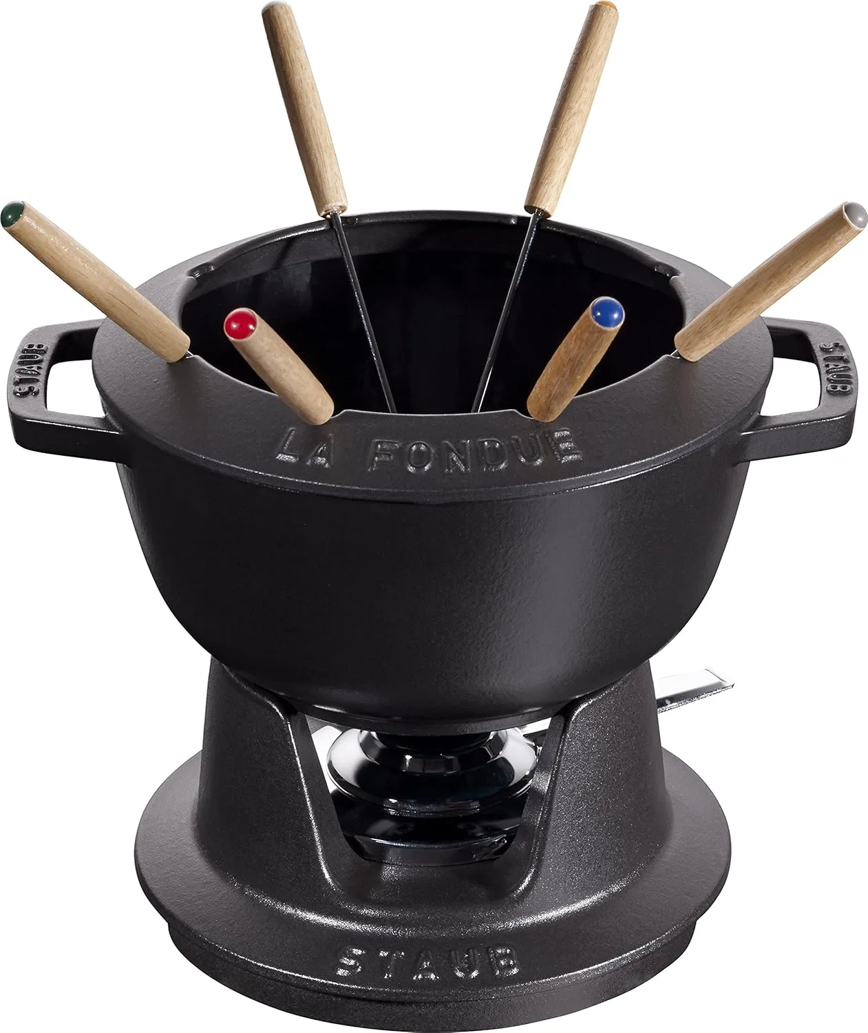 staub fondue set forks 3