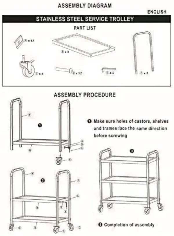 steel utility cart 7