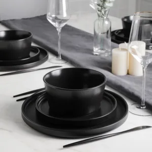 stone lain dinnerware black 3
