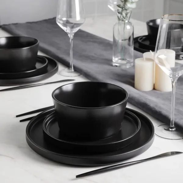 stone lain dinnerware black 3
