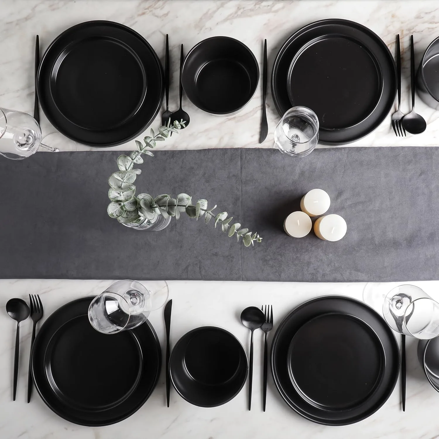 stone lain dinnerware black 4