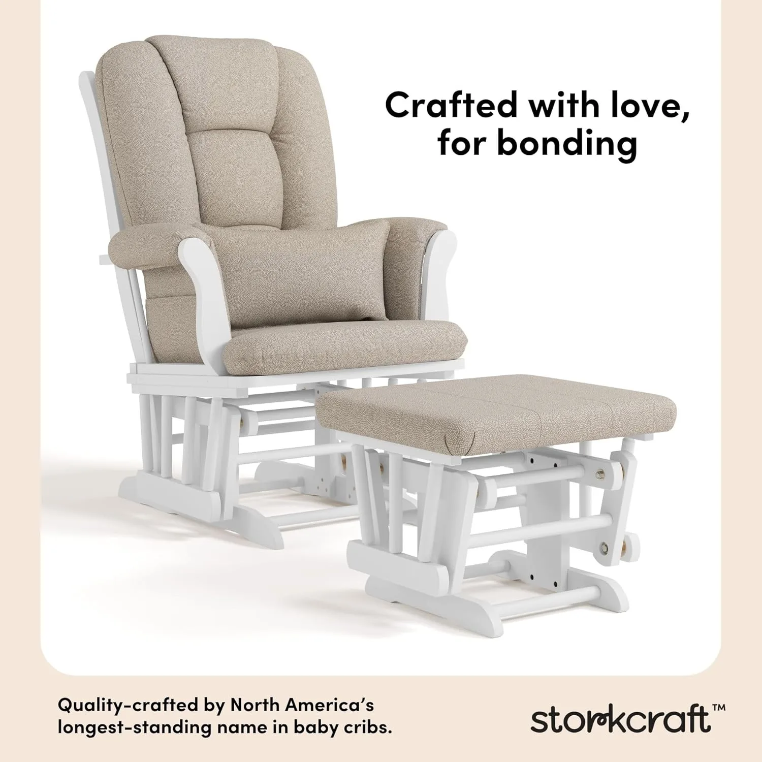 storkcraft glider ottoman 3