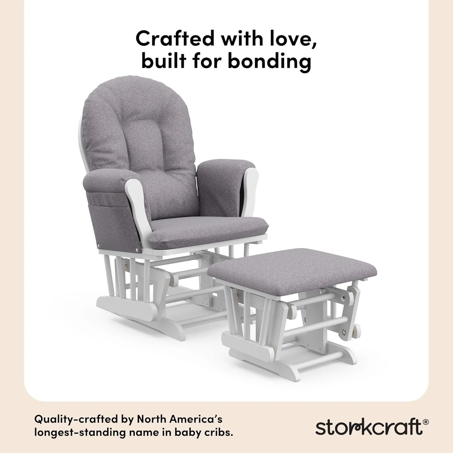 storkcraft glider ottoman 4