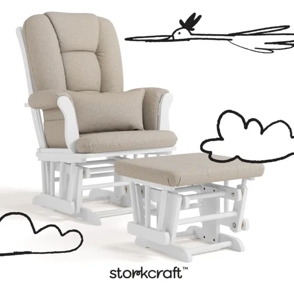 storkcraft glider ottoman 7