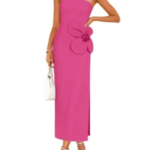 strapless bodycon maxi dress 1