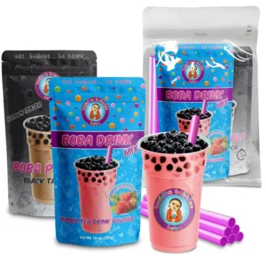 strawberry boba tea kit 1