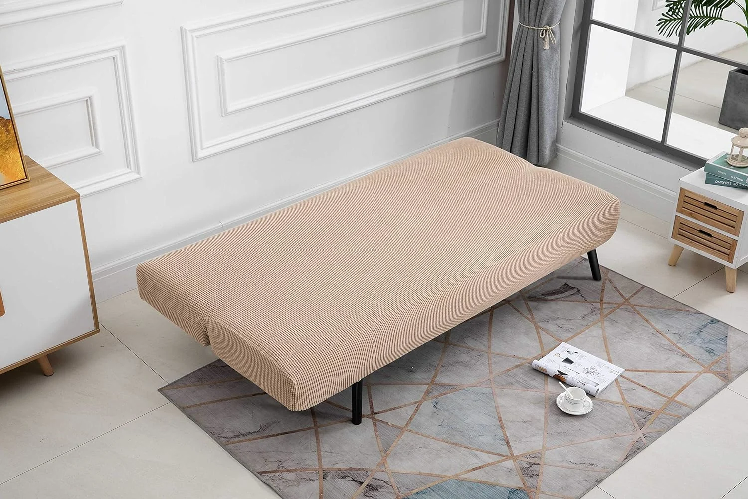 stretch futon slipcover 3