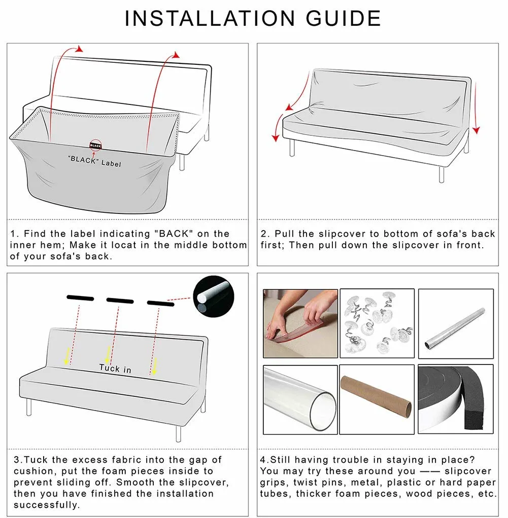 stretch futon slipcover 6