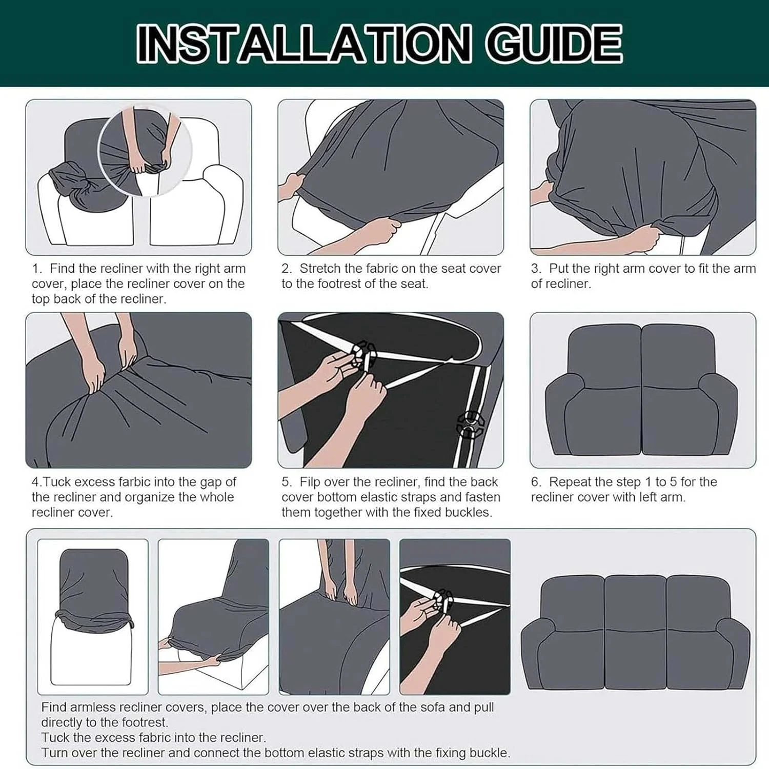 stretch recliner cover 6