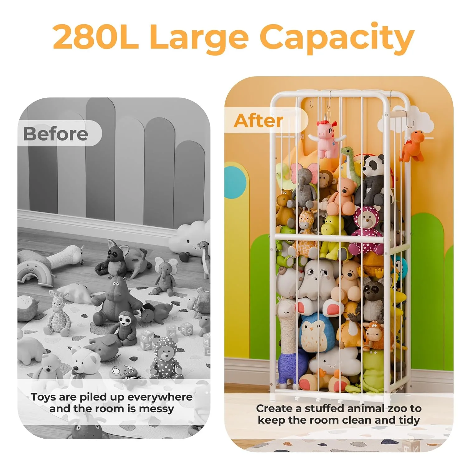 stuffed animal storage tube 6