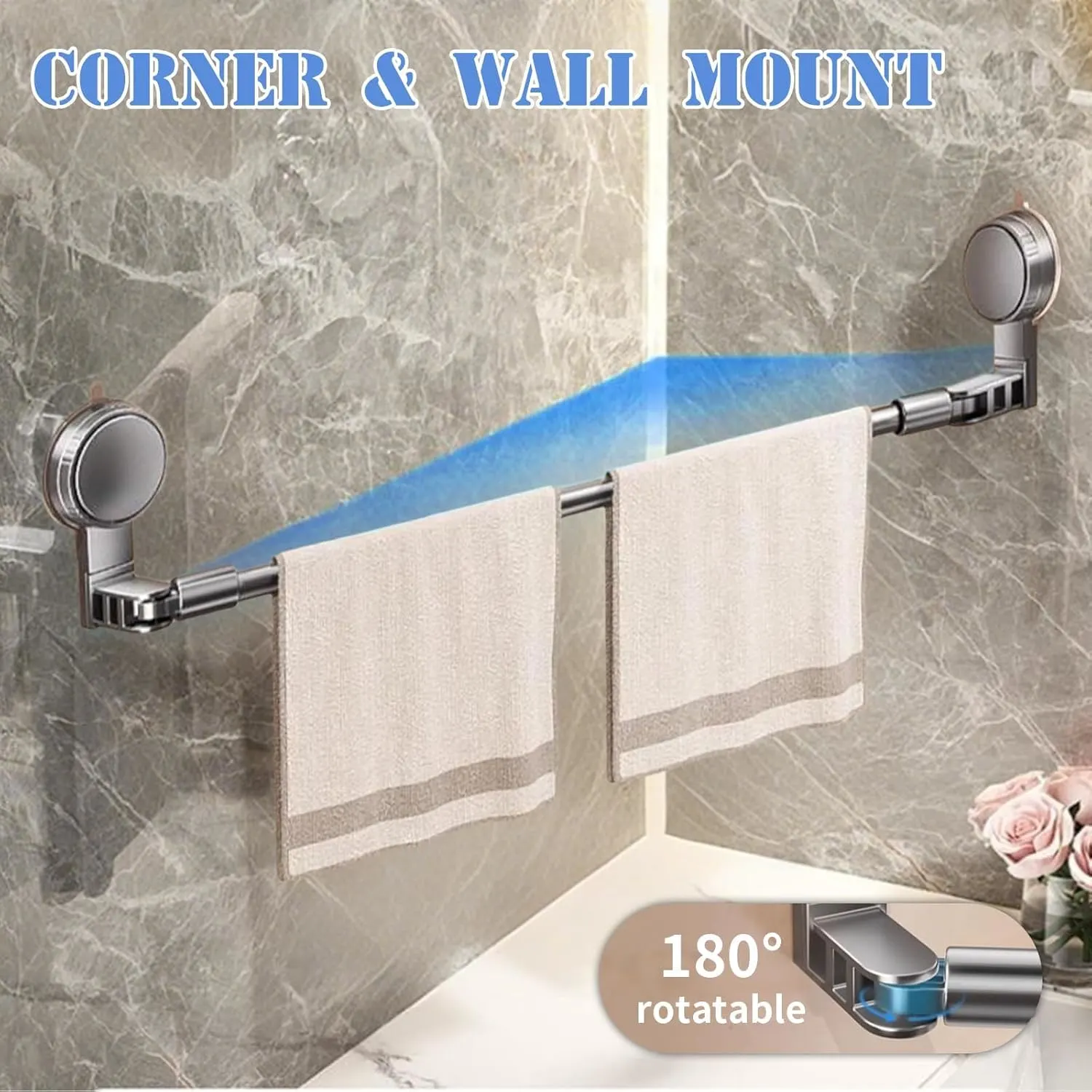 suction towel bar adjustable 3