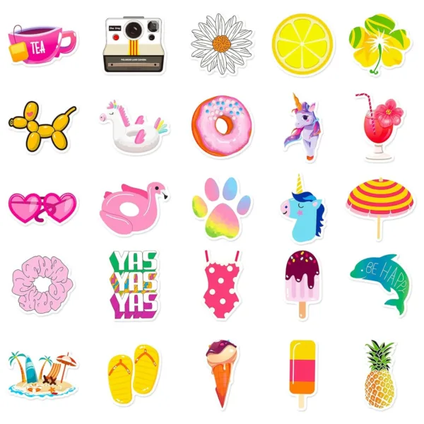 summer stickers waterproof vinyl 4
