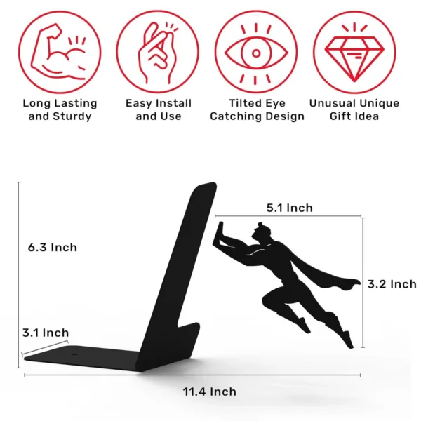 superhero bookends gifts 4