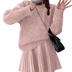 sweater skirt set women 6