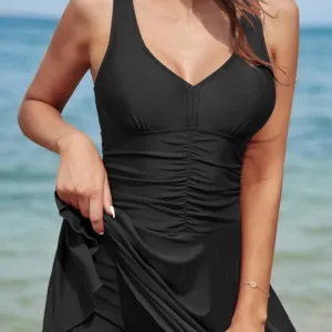 swimsuit skirt ruched 4