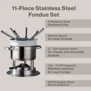 swissmar arosa fondue set 5