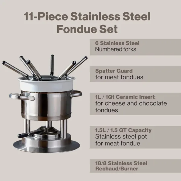 swissmar arosa fondue set 5