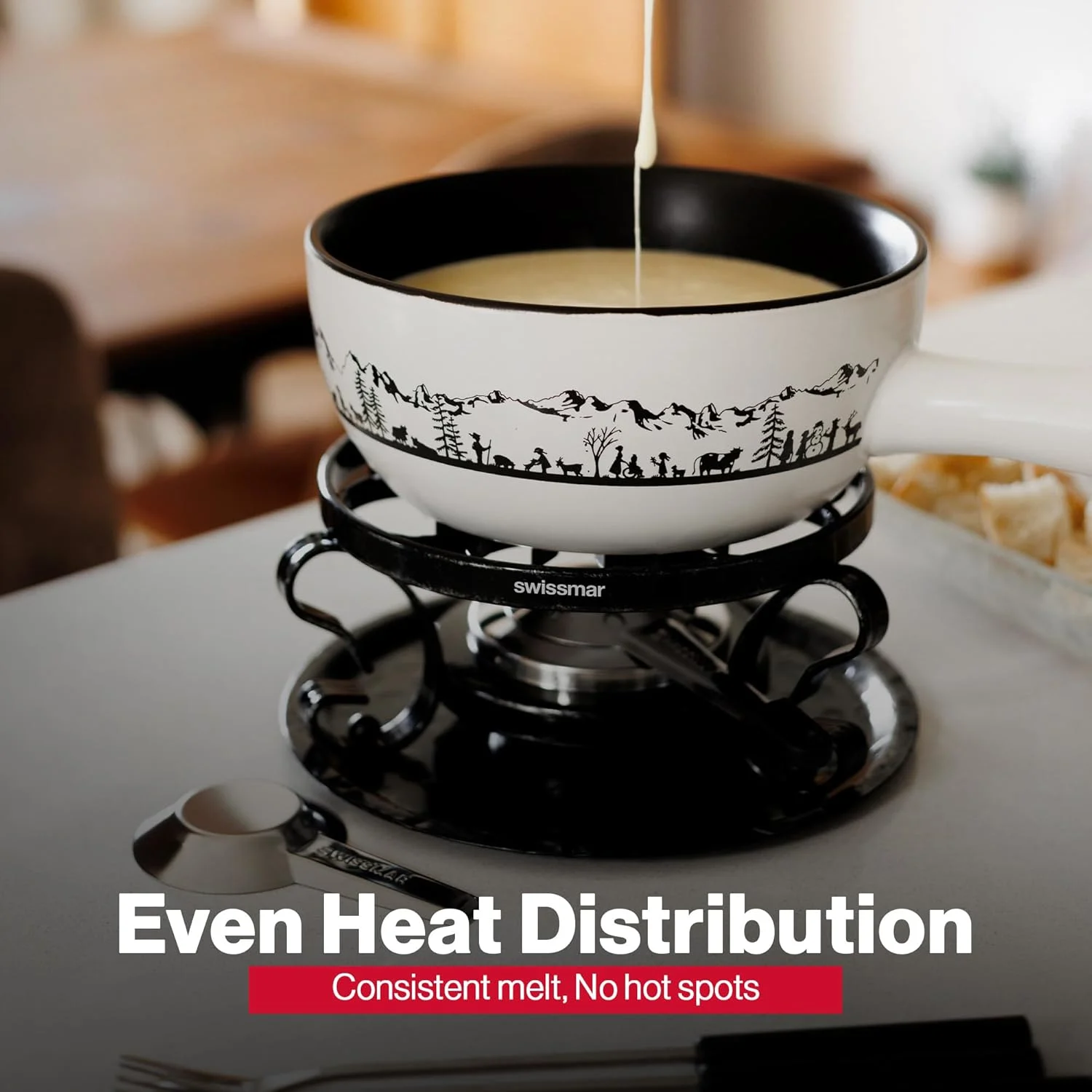 swissmar heidi fondue set 4
