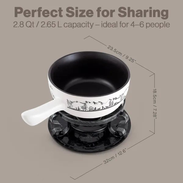 swissmar heidi fondue set 7