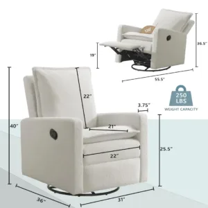 swivel glider recliner chair 3