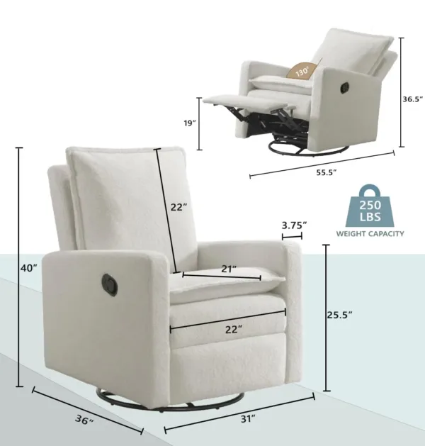 swivel glider recliner chair 3