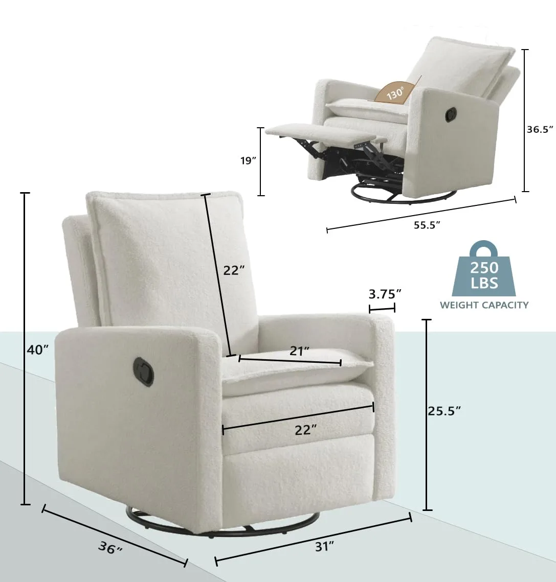 swivel glider recliner chair 3