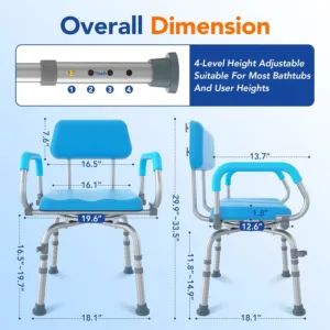 swivel shower chair 2